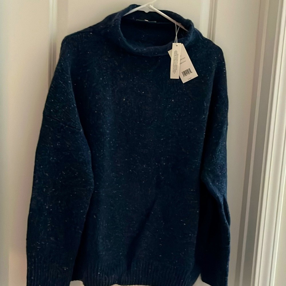 Vince textured blue sweater